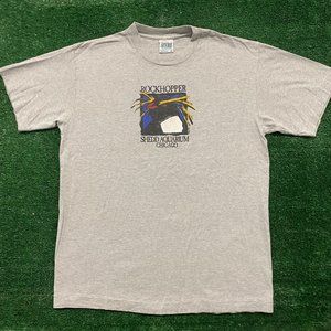 Vintage 80s Penguin Nature Shirt Single Stitch Animal Tee